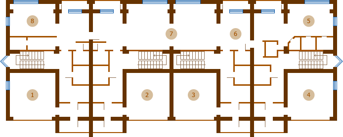 Схема первого этажа